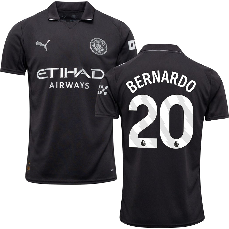 Manchester City Away #20 BERNARDO Jersey 2025/26 Adults