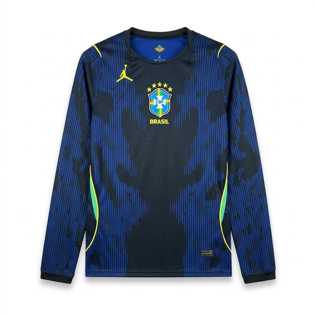 Brazil Long Sleeve Away Soccer Jersey World Cup 2026