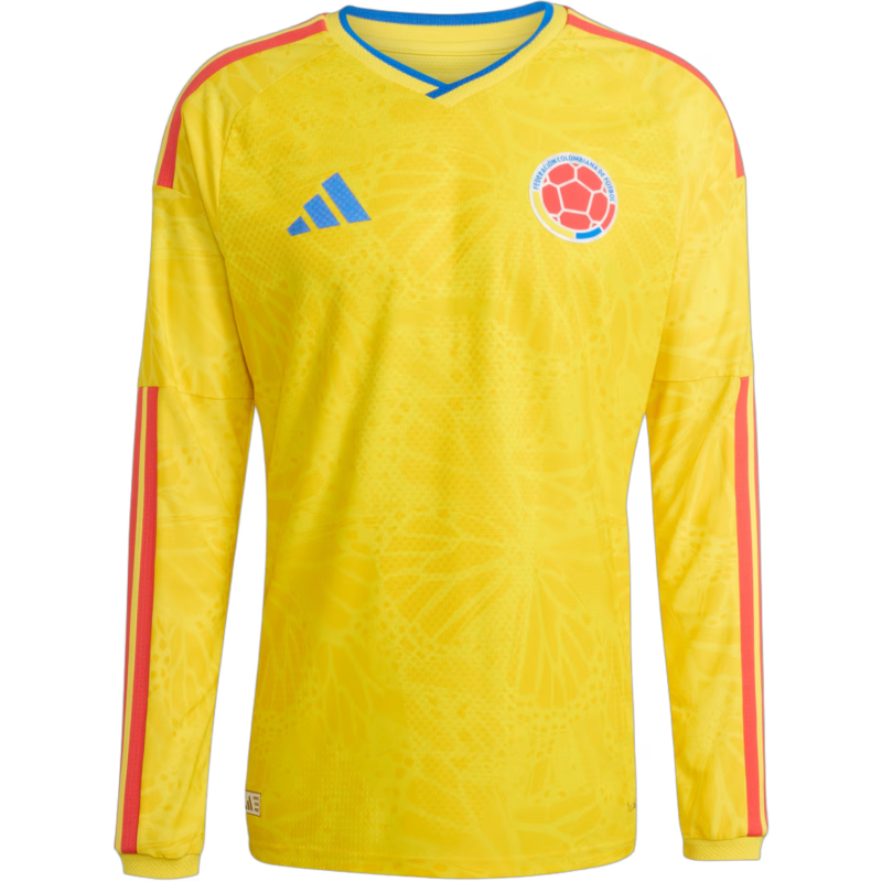 Colombia World Cup 2026 Men's Long Sleeve Home Match Jersey