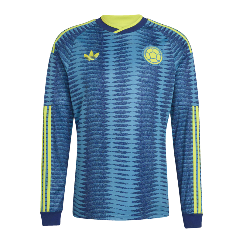 Men's Colombia Away World Cup 2026 Long Sleeve Jersey