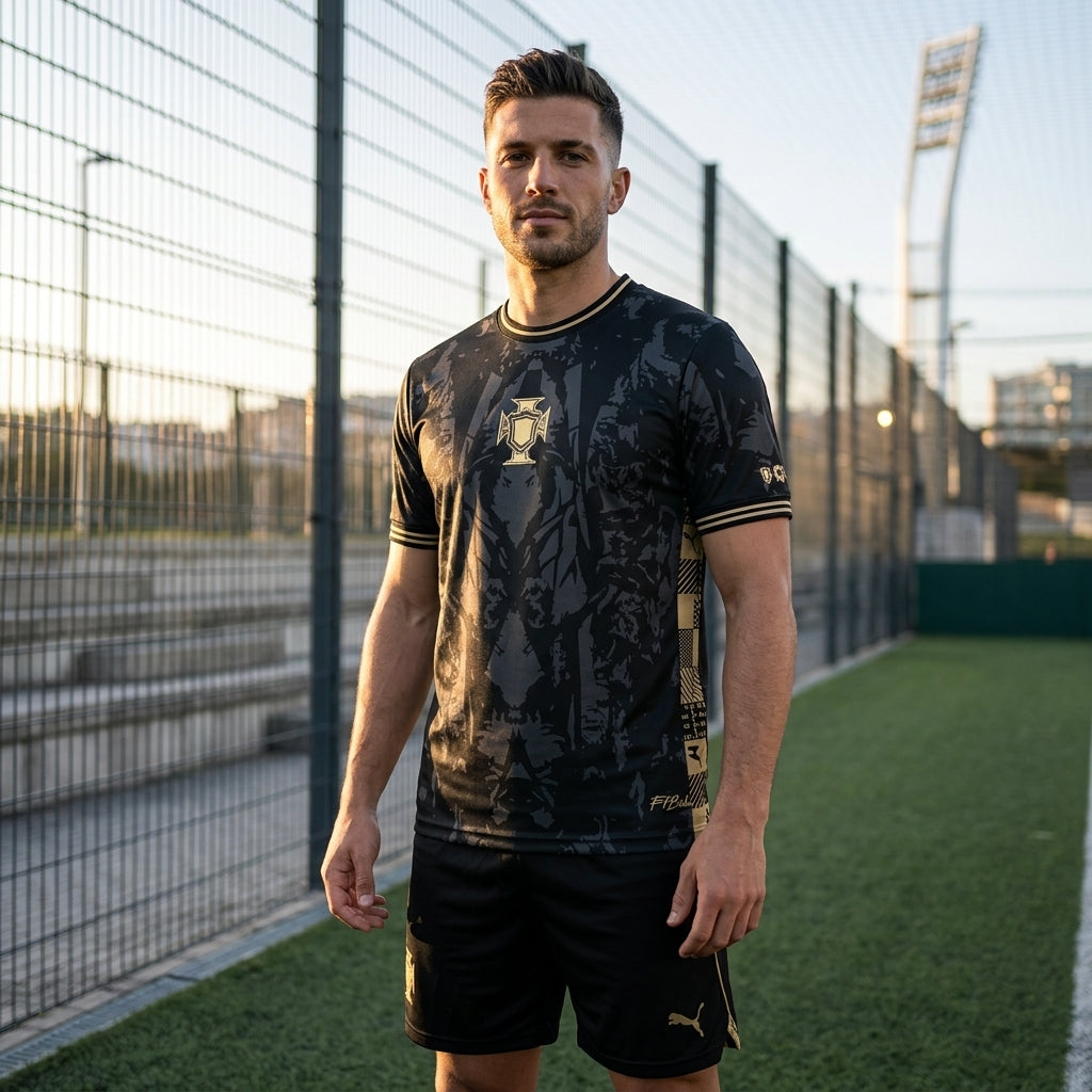 Portugal Special Edition Soccer Jersey World Cup 2026 - Black