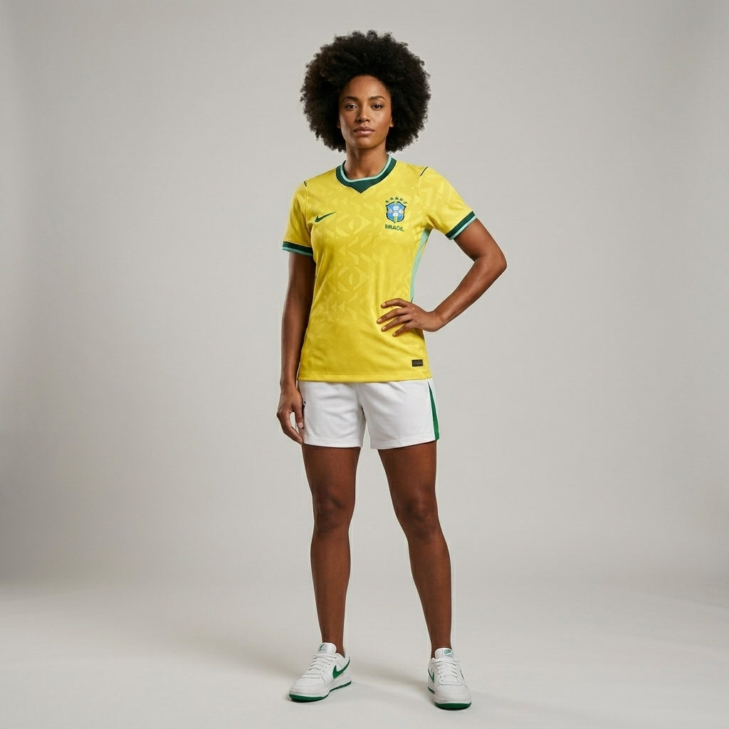Brazil Women's Home Soccer Jersey World Cup 2026